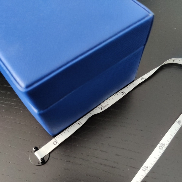 WOLF heritage Safe Deposit Jewelry Organizer Box With Compartment and Lock Blue - Picture 16 of 16